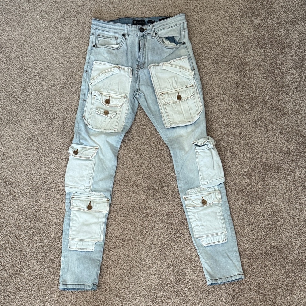 Men's Skinny Jeans in Light Blue